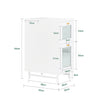SoBuy | Nachttisch | Beistelltisch schmal | Sofatisch | Telefontisch | Weiß | FBT139-W