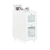 SoBuy | Nachttisch | Beistelltisch schmal | Sofatisch | Telefontisch | Weiß | FBT139-W
