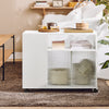 SoBuy | Aktenschrank | Aktenschrankwagen | Druckertisch | Rollcontainer | Weiß | FBT142-W