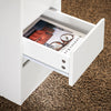 SoBuy | Beistelltisch | Sofatisch | Nachttisch | Boxspringbett | schmal Telefontisch | Weiß | FBT144-W