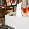 SoBuy | Beistelltisch | Sofatisch | Nachttisch | Boxspringbett | schmal Telefontisch | Weiß | FBT144-W