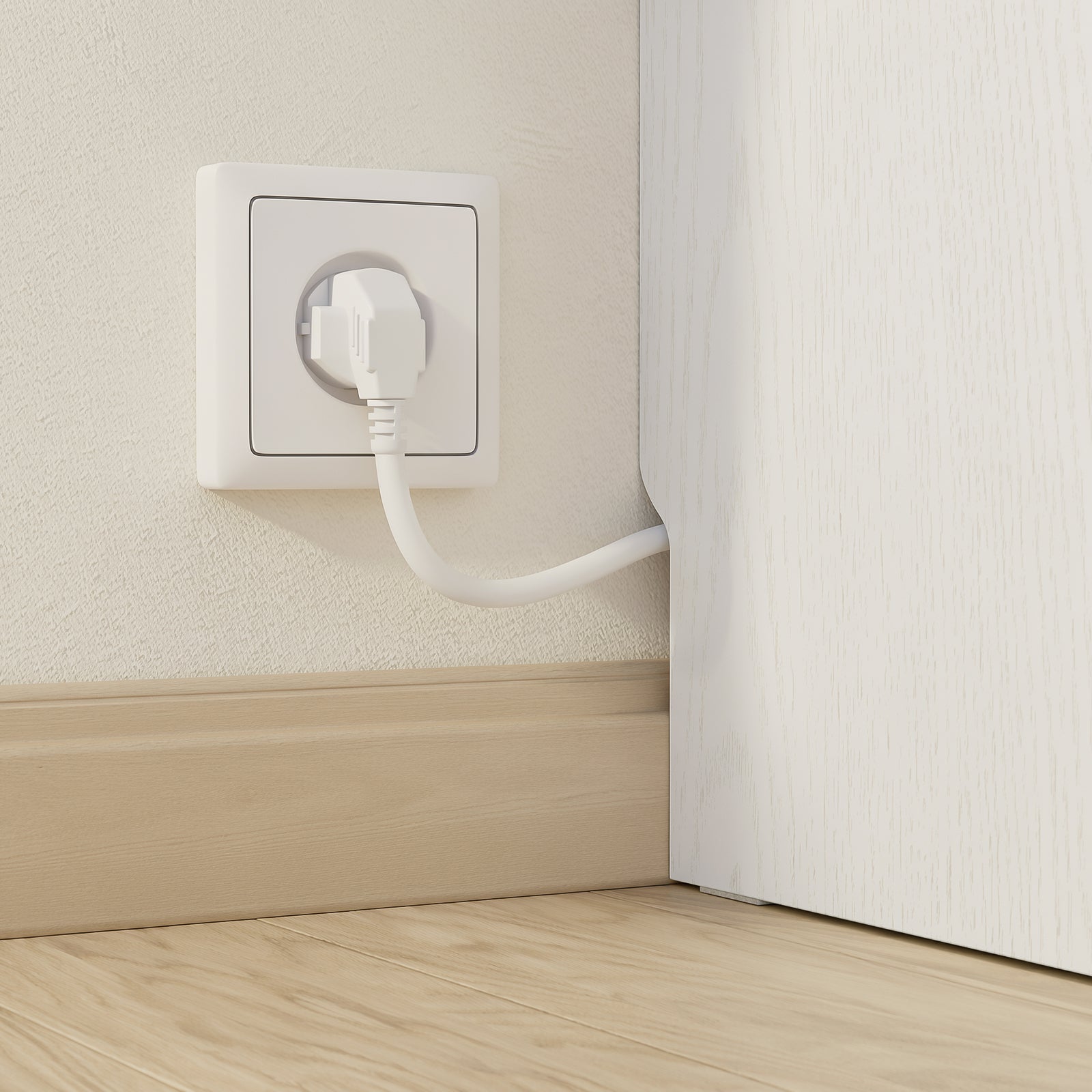 SoBuy Nachttisch schmal 20cm breit mit 2 Schubladen Platzsparender Weiß FBT149-E-WG