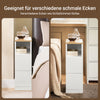 SoBuy | Nachttisch schmal Beistelltisch | mit 2 Schubladen Weiß | 20x60x35cm | FBT149-WN