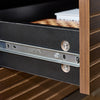 SoBuy | Nachttisch mit 2 Schubladen | Sofatisch | Beistelltisch | Vintage-Braun | FBT156-BR