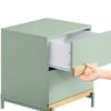SoBuy | Nachttisch | mit 2 Schubladen Sofatisch | Grün | BHT ca. 40x49x44cm | FBT164-GR