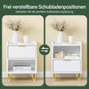 SoBuy | Nachttisch mit 1 Schubladen und Ablagefach | Sofatisch | Beistelltisch | Weiß | B40 x T40 x H51 cm | FBT169-W