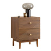 SoBuy | Vintage Nachttisch | Beistelltisch | mit 2 Schubladen | Braun | B45 × T40 × H58 cm | FBT170-N