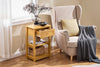 SoBuy | Nachttisch | Fürs Schlafzimmer | Couchtisch | Beistelltisch Natur | FBT46-N