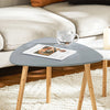 SoBuy | 2er teilig Beistelltisch | Satztisch | Couchtisch | Hellgrau-Weiß | FBT74-HG