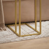 SoBuy | Beistelltisch | Pflegetisch mit goldenem Metallgestell | Couchtisch Sofa | FBT87-G