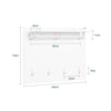 SoBuy | Wandgarderobe | Flurgarderobe | Kleiderhaken | Hängeregal Weiß | FHK36-W