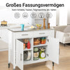 SoBuy | Kücheninsel | Küchenschrank | Küchenwagen | Servierwagen | FKW108-W