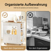 SoBuy Küchenwagen Servierwagen Für Küche, Wohnzimmer, Esszimmer Weiß 82x88x46cm FKW113-WN