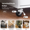 Vorverkauf | SoBuy | Küchenwagen mit Arbeitsplatte | Servierwagen mit Rollen | Weiß | 72x84x40cm FKW123-WN