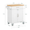 SoBuy | Küchenwagen | Küchenschrank | Servierwagen Weiß | FKW13-WN