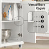 SoBuy | Küchenwagen | Küchenschrank | Servierwagen Weiß | FKW13-WN