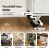 Vorverkauf | SoBuy Kücheninsel mit Arbeitsplatte Rollbarer Servierwagen für Küche Esszimmer Weiß B99 x H85 x T40 cm FKW133-WN