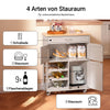 SoBuy | Servierwagen mit Flaschenablagen Küchenwagen | Khaki | 67x86x38cm | FKW45-KA