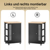 Vorverkauf | SoBuy Küchenwagen Servierwagen mit 3 Ablagefächern Schwarz 60x90x40cm FKW75-SCH