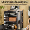 Vorverkauf | SoBuy Küchenwagen Servierwagen mit 3 Ablagefächern Schwarz 60x90x40cm FKW75-SCH
