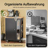 Vorverkauf | SoBuy Küchenwagen Servierwagen mit 3 Ablagefächern Schwarz 60x90x40cm FKW75-SCH