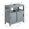 Sobuy | Sink Unit Ocel Grey | Koupelnová skříňka | Koupelní nábytek venkovský dům | FRG128-SG