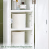 SoBuy | Toilettenpapierhalter | Toilettenpapier Aufbewahrung | Badezimmerschrank Weiß | FRG177-W