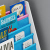 SoBuy | Kinderbücherregal | Hängefächerregal | Zeitungsständer | Weiß-Blau&Rosa | FRG225-F