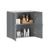 SoBuy | Wandschrank | Hängeschrank | Badschrank Grau | Medizinschrank | FRG231-DG
