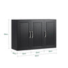 Vorverkauf | SoBuy | Hängeschrank mit 2 Türen | Badschrank | Wandschrank | Küchenschrank | Schwarz | FRG231-L-SCH