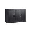 Vorverkauf | SoBuy | Hängeschrank mit 2 Türen | Badschrank | Wandschrank | Küchenschrank | Schwarz | FRG231-L-SCH