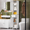SoBuy | Badezimmer-Hochschrank | Badschrank | Badregal | Weißnatur | FRG236-WN