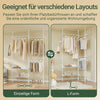 SoBuy | Teleskop Kleiderstange | Kleiderstangen System | Regalsystem | FRG34-II-W