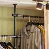 SoBuy | Teleskop Kleiderstange | Kleiderstangen System | Regalsystem | FRG34-SCH