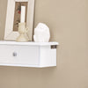SoBuy | Schweberegal | Hängeschublade | Wandregal Weiß | FRG43-W