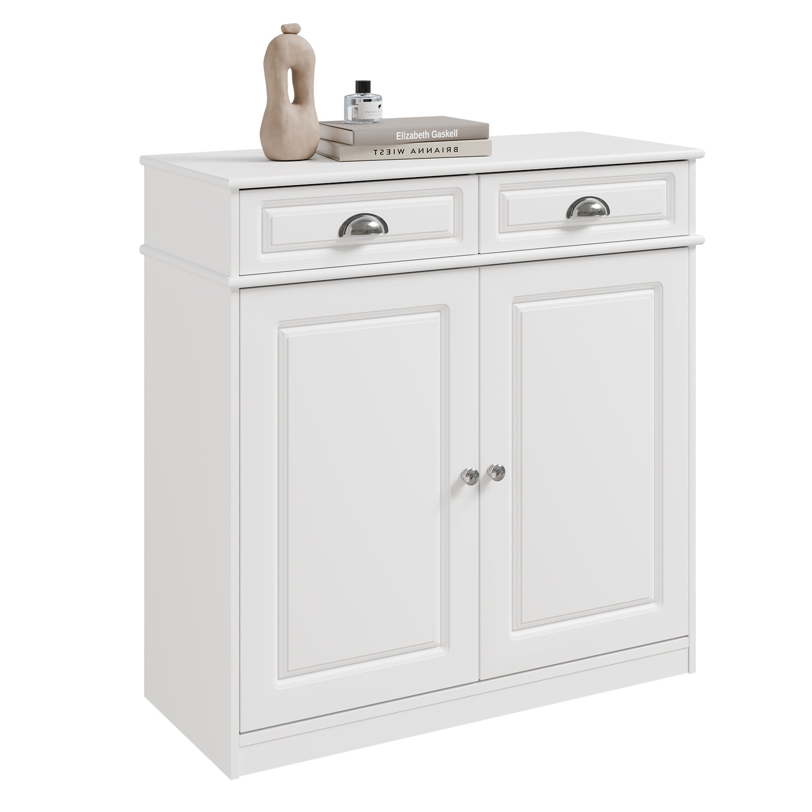 SoBuy | Schuhschrank | Sideboard | Schuhkipper für 12-15 Paare Schuhe | FSB104-W