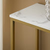 SoBuy | Konsolentisch mit goldenem Metallrahmen | Flurtisch | Sideboard | FSB29-G