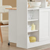 SoBuy | Sideboard mit Schiebetüren | Kücheninsel | Kommode | Weiß | FSB36-WN