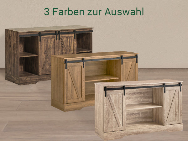 SoBuy | Sideboard mit Schiebetür | Kommode | TV-Schrank | Flurschrank | FSB60-N