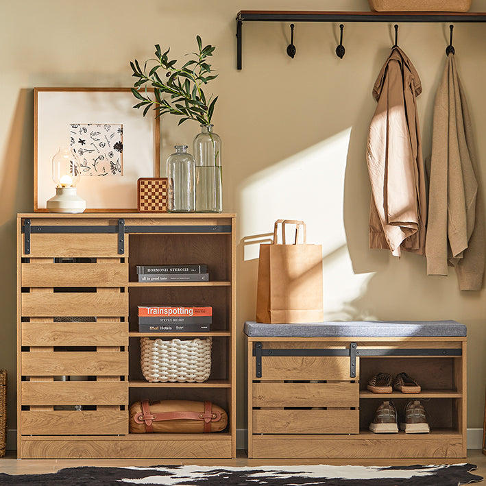 Vorverkauf | SoBuy | Sideboard Schiebetür | Kommode | Schuhschrank | Flurschrank | FSB65-N