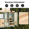 SoBuy | Sideboard mit 2 Glastüren | Küchenschrank | Kommode | Flurschrank | Grün | FSB81-GR