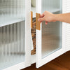 SoBuy | Küchenschrank mit Glastüren | Kücheninsel | Sideboard | Kommode | Weiß | FSB86-W