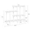 SoBuy | Konsolentisch Metall | Flurtisch | Sideboard | Standregal | Marmor Weiß | FSB89-W