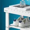 SoBuy | Schuhregal | Sitzbank schmal | Breit 50cm Weiß | FSR02-K-W