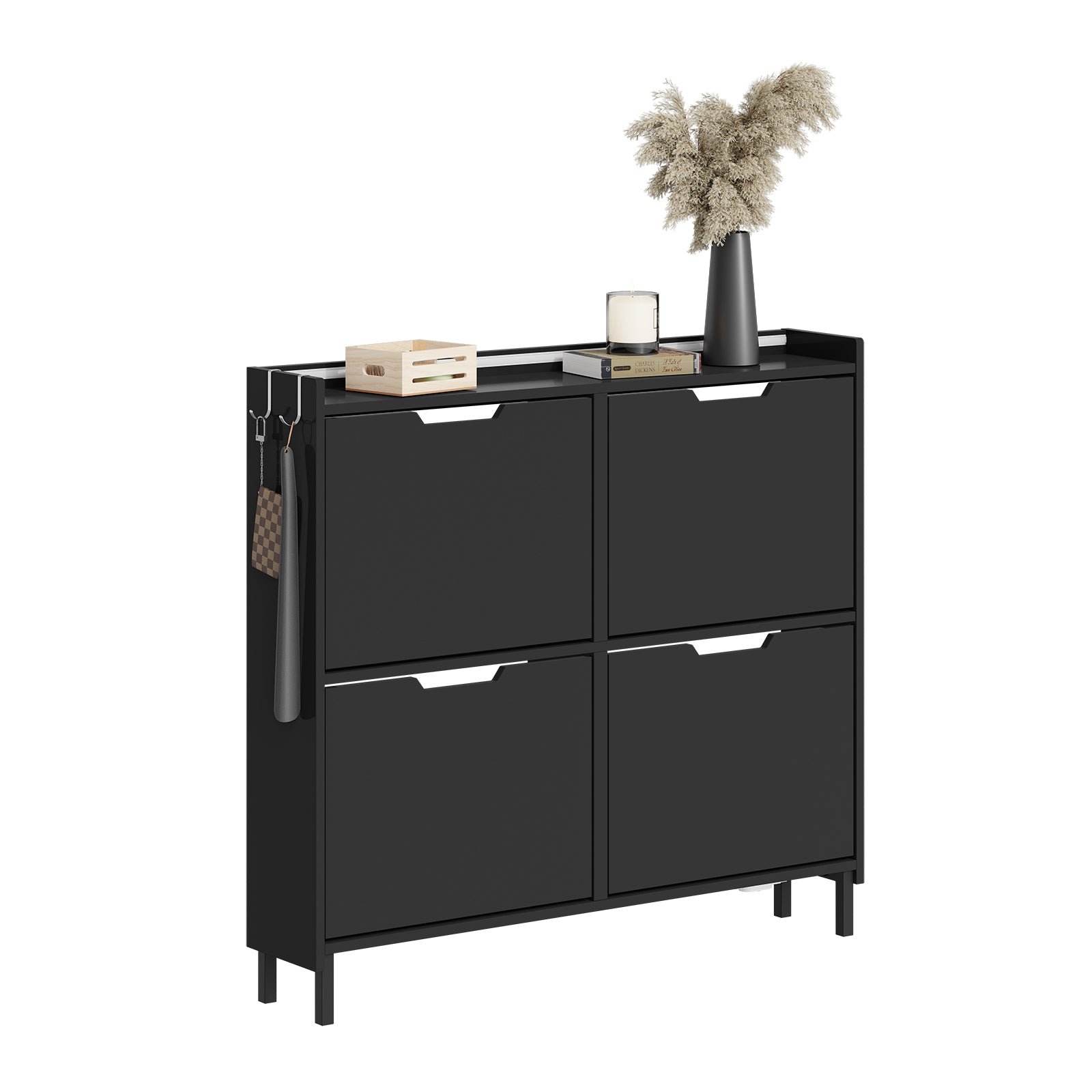 SoBuy | Schuhschrank Schmal Hängend mit Sensorlicht und 19 cm Tiefe