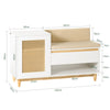Sobuy | Cloakroom Bench | Sedadlo | Rostlinná lavice | Lavička bot | Schuhregal | FSR128-W