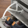 SoBuy | Schuhkipper | Schuhschrank mit 3 Klappen | Schuhkommode | Hellgrau | FSR137-L-HG