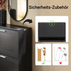 SoBuy | Schuhkipper | Schuhschrank mit 2 Klappen | Schuhkommode | Schwarz | FSR137-SCH