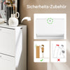Vorverkauf | SoBuy Schuhkipper Schuhschrank mit 2 Klappen schmal Weiß 60x80x25cm FSR137-W