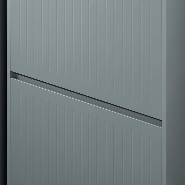 SoBuy | Schuhkipper mit 3 Klappen | Schuhschrank | Schuhregal | Hellgrau | FSR165-H-HG